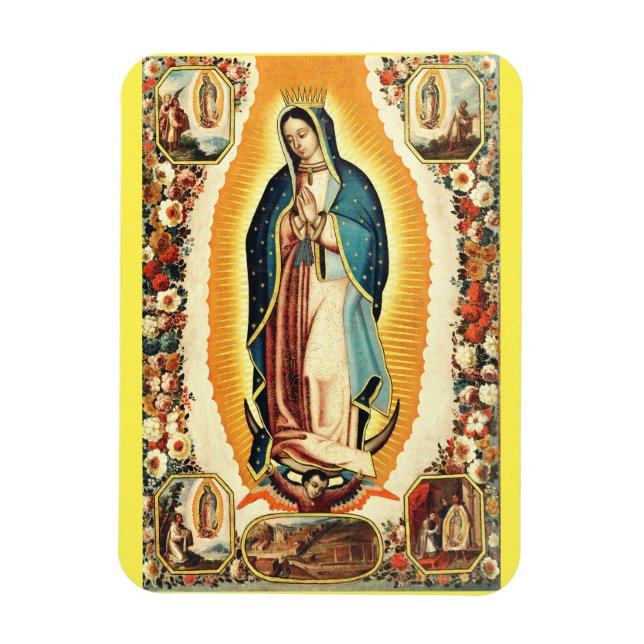Íman Nossa Senhora de Guadalupe Arte Radiante (Vertical)