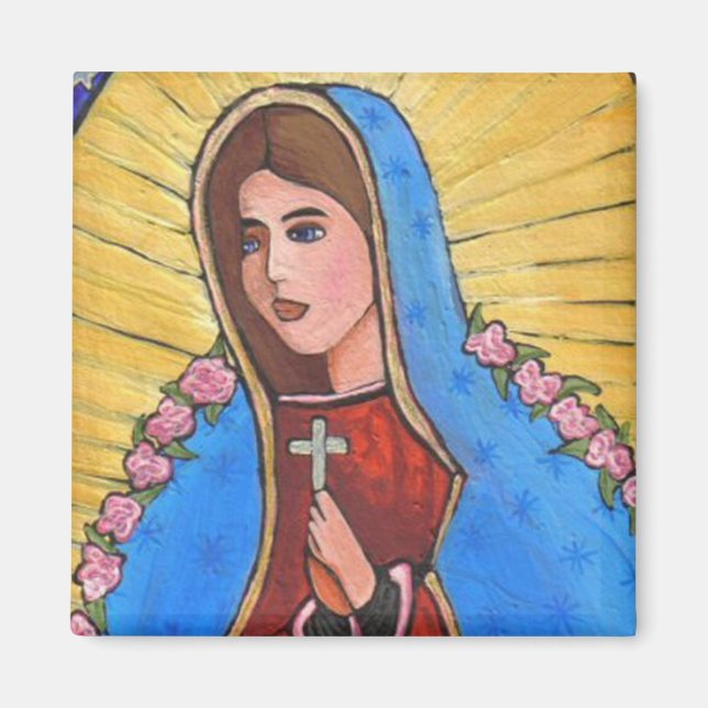 Íman Nossa Senhora de Guadalupe - ímã (Frente)