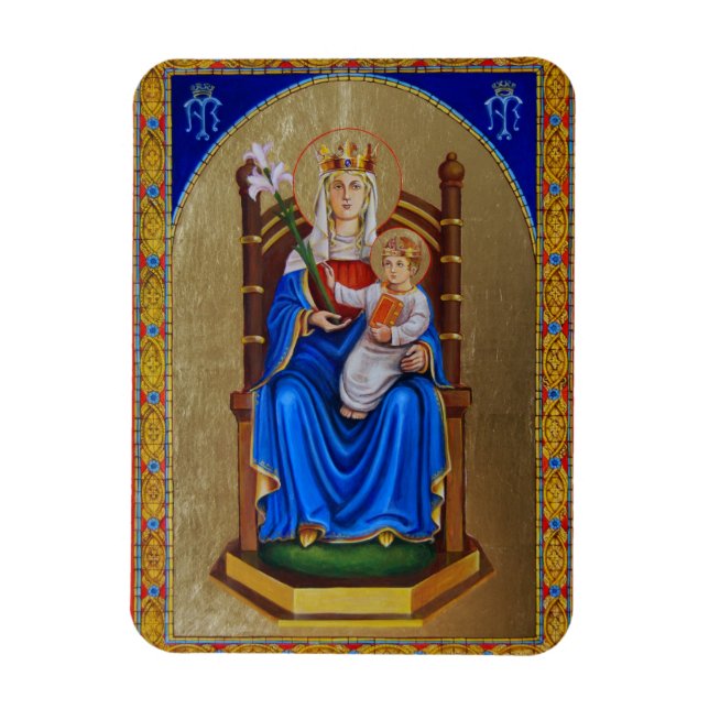 Íman Nossa Senhora de Walsingham Icon Magnet (Vertical)
