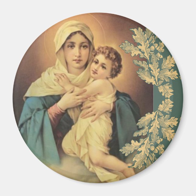 Íman Nossa Senhora Schoenstatt Virgem Maria Jesus MÃE (Frente)