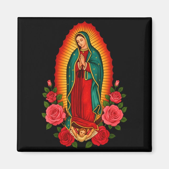 Íman Nossa Senhora Virgem De Guadalupe Santa Virgem Mar (Frente)