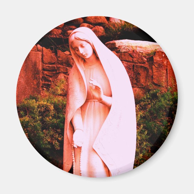 Íman Nossa Senhora Virgem Vermelha Alterada (Frente)