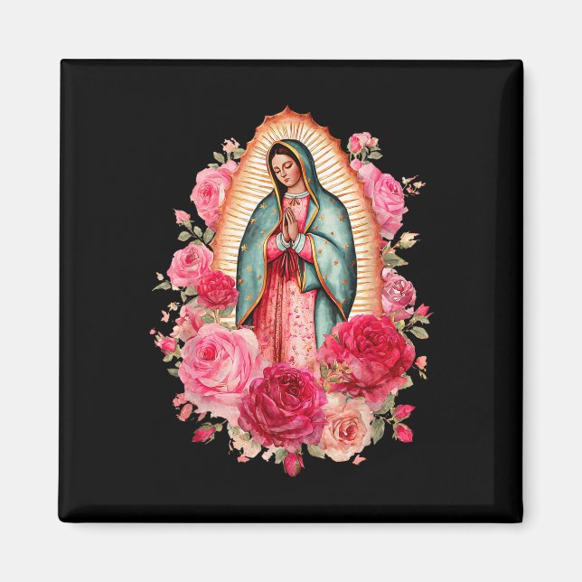 Íman Nossa Senhora Virgen De Guadalupe Santa Virgem Mar (Frente)
