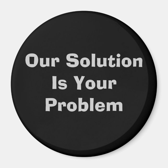 Íman Nossa Solução É Seu Problema (Frente)