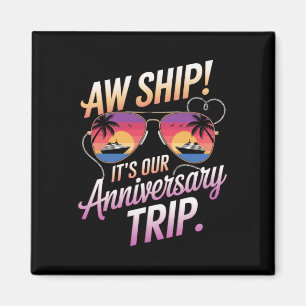 Íman Nossa Viagem de Cruzeiros de Casais de Aniversário