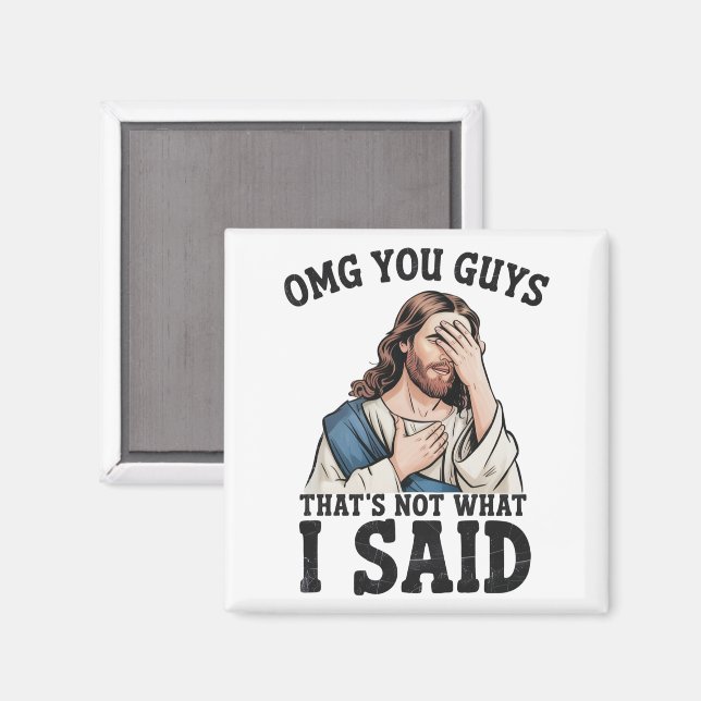 Íman Nossa Você Não Disse Isso Jesus Meme (Front/Back)