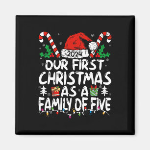 Íman Nosso Primeiro Natal Como Uma Família De Cinco Ano