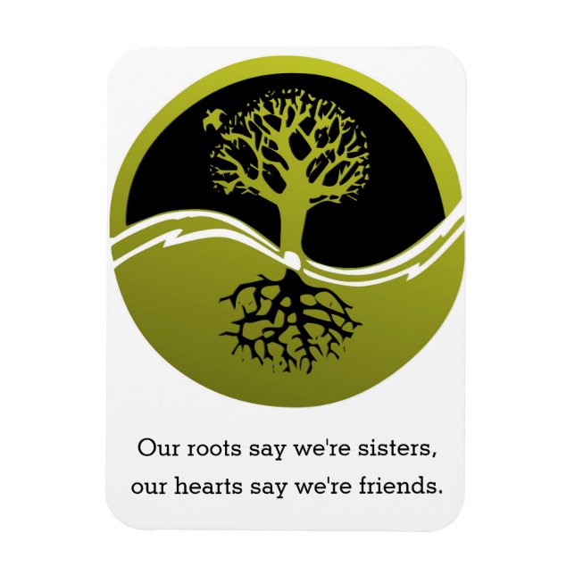 Íman Nossos corações dizem que somos amigos (Vertical)