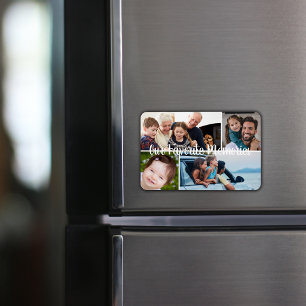 Íman Nossos Momentos Favoritos Personalizado 4 Fotos