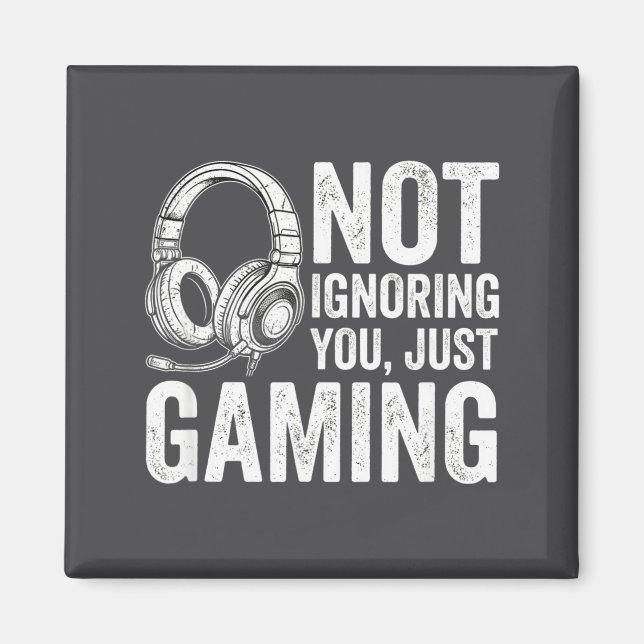 Íman Not Ignoring You Gaming Headset Graphic Video Game (Frente)