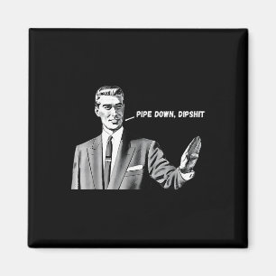 Íman Nota De Cara De Correção Engraçada Do Pipe Down 20