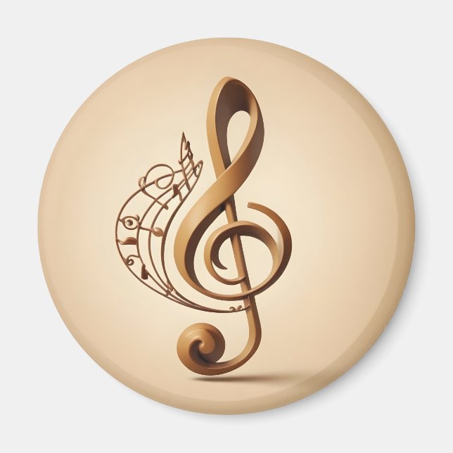 Íman Nota de Limpeza Musical (Frente)