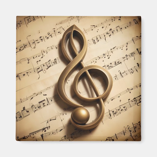 Íman Nota de Limpeza Musical (Frente)