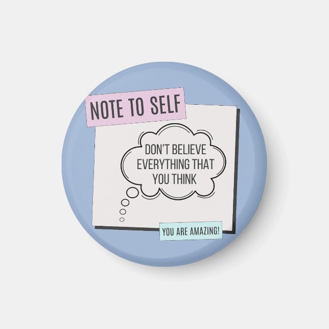 Íman Nota para si próprio - Não acredito (Frente)