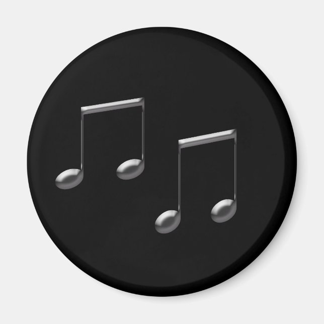 ÍMAN NOTAS DE MÚSICA DE VIDRO (Frente)