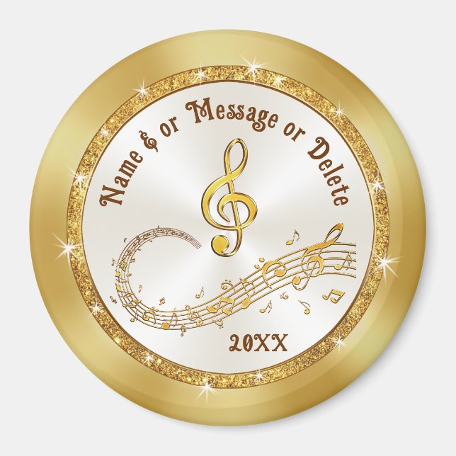 Íman Notas de Música Magnets, Favoritos para festas Mus (Frente)