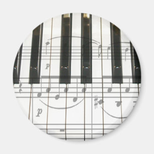 Íman Notas do teclado e da música de piano