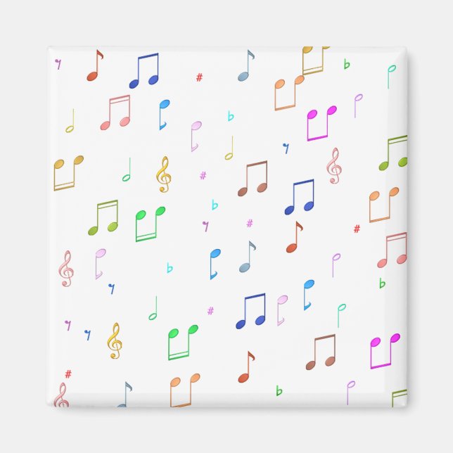 Íman Notas e símbolos de música (Frente)