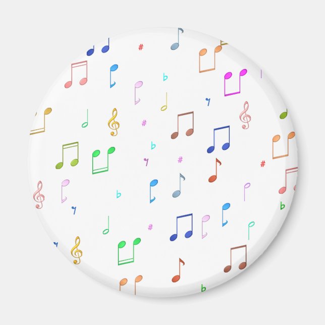 Íman Notas e símbolos de música (Frente)