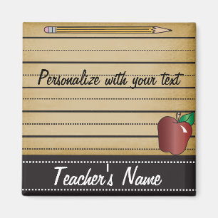 Íman Notepaper Vintage do professor