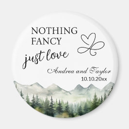 Íman Nothing Fancy Just Love Elegant Wedding favor