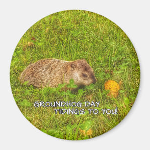 Íman Notícias do dia de Groundhog a você! ímã