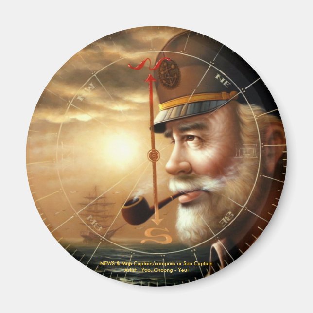 Íman NOTÍCIAS e Mapear Capitão/Bússola ou Capitão do Ma (Frente)