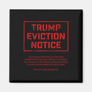 Íman Notificação de Despejo de Trump