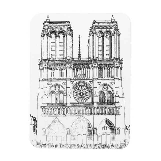 Íman Notre Dame de Paris (Vertical)