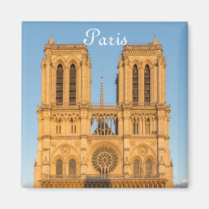 Íman Notre Dame de Paris em Ouro Hour - Paris, França