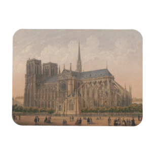 Íman Notre Dame, litógrafo de Paris por Charles Rivière