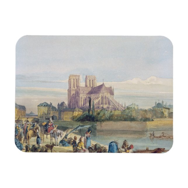 Íman Notre Dame, Paris (c/c no papel) (Horizontal)