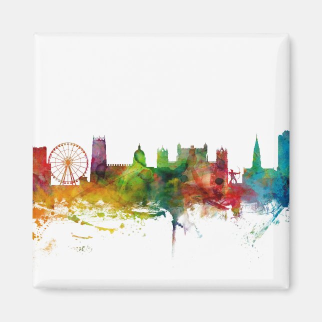 Íman Nottingham England Skyline (Frente)