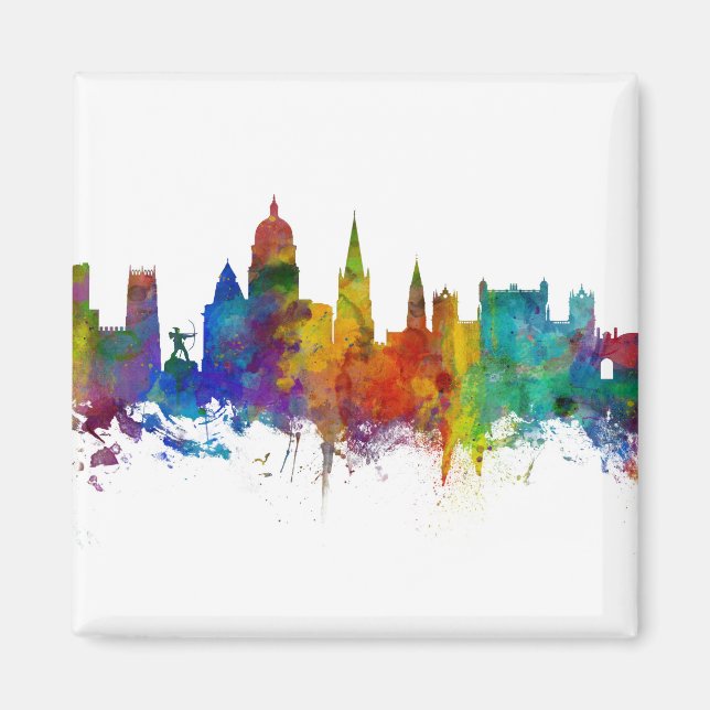 Íman Nottingham England Skyline (Frente)