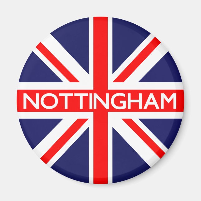 Íman Nottingham UK Flag (Frente)