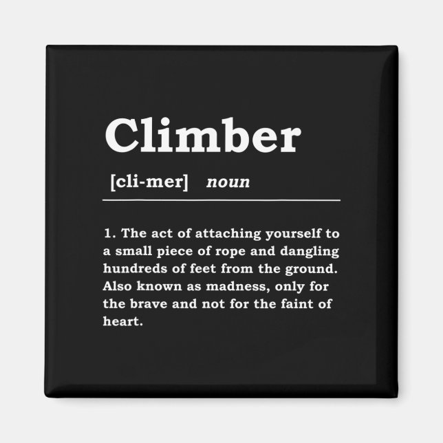 Íman Noun Boulderin Rock Climber Mou (Frente)