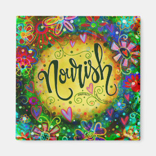 Íman "Nourish'' UMA PALAVRA Inspirivity Magnet