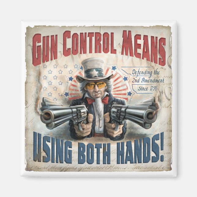 Íman Nova Arte de Direitos de Arma (Frente)