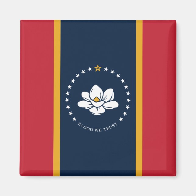 Íman Nova bandeira do Mississípi (Frente)