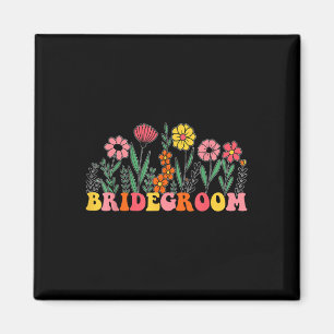 Íman Nova Bridegroom Wildflower Primeiro Aniversário &a