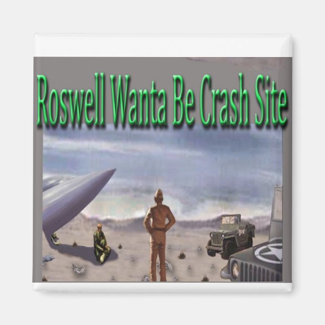 Íman nova cópia da fotografia de alienígena (Frente)