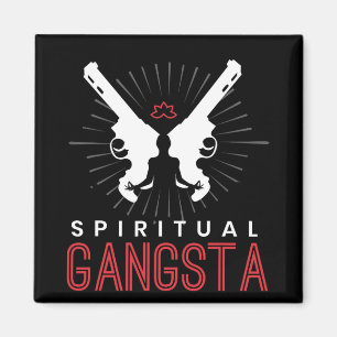 Íman Nova Era Espiritualidade Yoga Gângster Iluminado