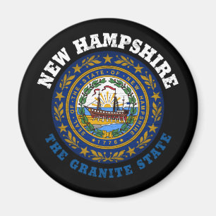 ÍMAN NOVA HAMPSHIRE GRANITE STATE FLAG MAGNET