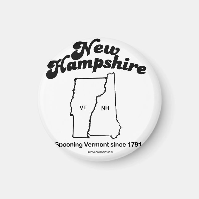 Íman NOVA HAMPSHIRE - "NOVA HAMPSHIRE STATE MOTTO" T-sh (Frente)