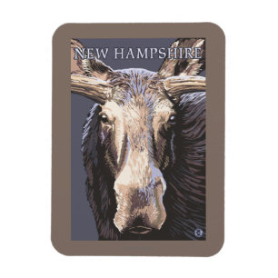Íman Nova HampshireMoose Aproximada
