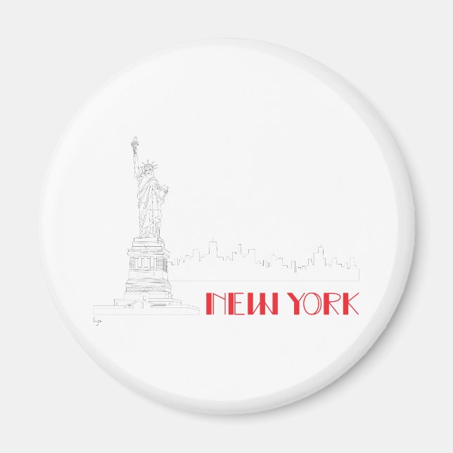 Íman Nova Iorque, Legal Estátua da Liberdade (Frente)
