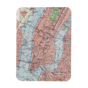 Íman Nova Iorque, Manhattan, mapa de colheita, imã