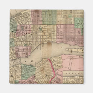 Íman Nova Iorque, mapa do Brooklyn por Mitchell