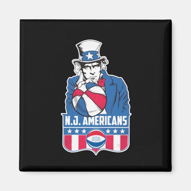 Íman Nova Jersey Americanos Basquete Tio Sam (Frente)