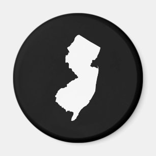 Íman Nova Jersey em branco e preto